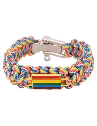 Pulsera de Paracord Bandera Orgullo Gay Desert Cactus Ajustable