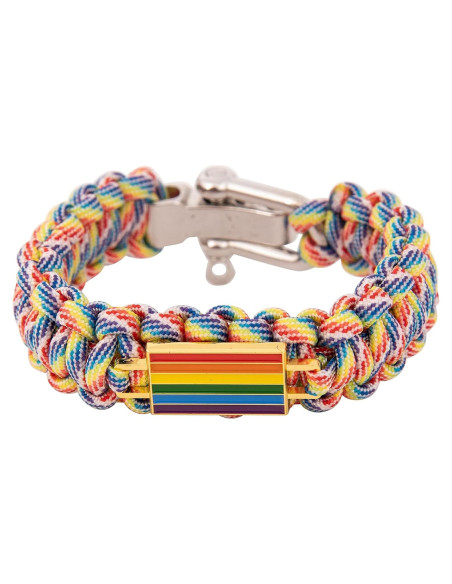 Pulsera de Paracord Bandera Orgullo Gay Desert Cactus Ajustable