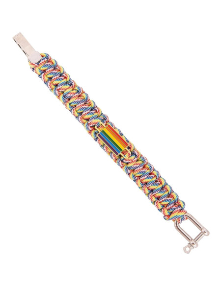 Pulsera de Paracord Bandera Orgullo Gay Desert Cactus Ajustable