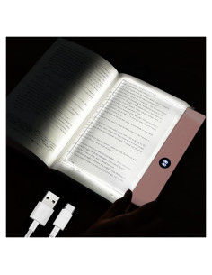 Luz de Lectura LED AVEKI Rosa Regulable 3 Colores Clip On