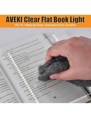 Luz de Lectura LED AVEKI Rosa Regulable 3 Colores Clip On