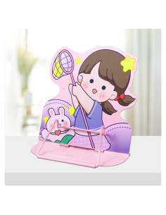 Soporte de Libro Ajustable Honagu Rosa Estrella para Cocina y Lectura