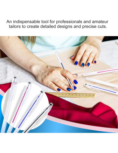 Bolígrafos Borrables para Tela Bewudy - 4 Colores + 52 Recargas