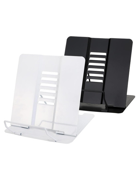 Soporte de Libro Ajustable Dicunoy - Metal Plegable 2 Pcs