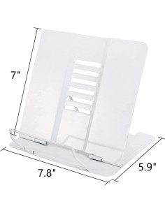 Soporte de Libro Ajustable Dicunoy - Metal Plegable 2 Pcs 2