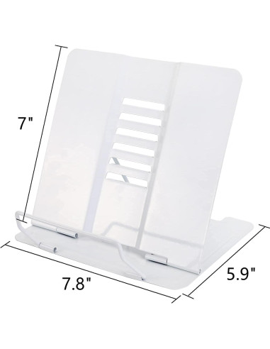 Soporte de Libro Ajustable Dicunoy - Metal Plegable 2 Pcs