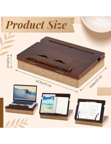 Soporte de Libro de Madera Juexica 37x27 cm Ajustable