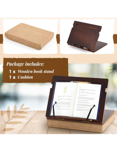 Soporte de Libro de Madera Juexica 37x27 cm Ajustable