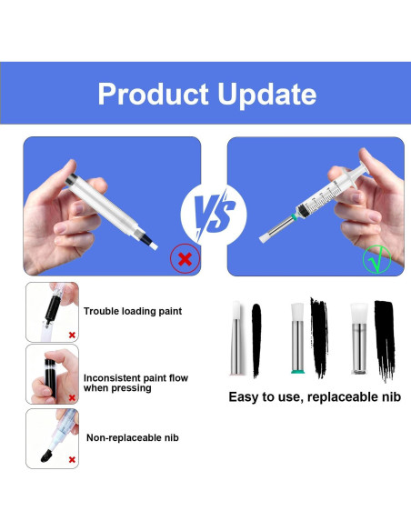 Paquete de 4 bolígrafos de pintura Anirun G1, 59g Paquete de 4 bolígrafos de pintura Anirun G1, 59g