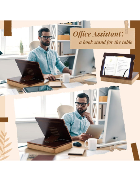 Soporte de Libro de Madera Juexica 37x27 cm Ajustable