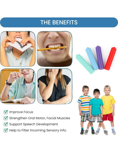 Toppers de Lápiz Sensoriales de Silicona - Set de 8 Paquetes