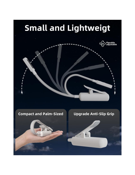 Luz de lectura LED Lucarini con atenuación y 3 colores