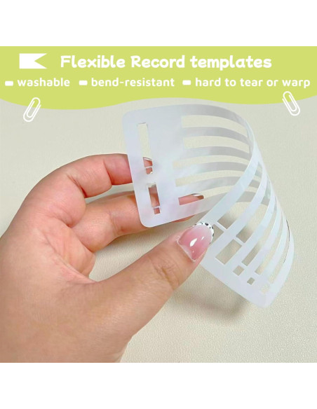 Conjunto de Plantillas Reutilizables Riomh 9 Piezas para Planificadores