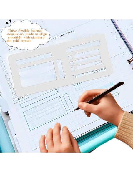 Plantillas de Registro Flexibles LGGbaodan - Paquete de 3 Plantillas de Registro Flexibles LGGbaodan - Paquete de 3