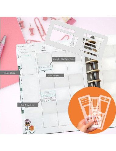 Plantillas de Registro Flexibles LGGbaodan - Paquete de 3