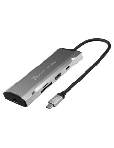 Estación de Acoplamiento USB-C j5create JCD393 9-en-1 4K 60Hz