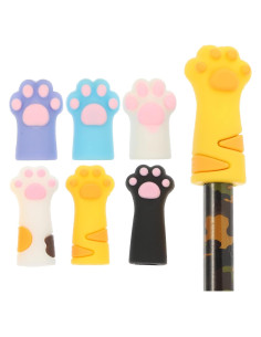 Toppers de Lápiz de Patas de Gato SAFIGLE - 6 Piezas Coloridas
