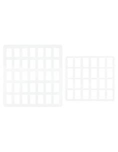 Plantillas de Dibujo Acrílico BENECREAT 2 Pcs Rectangulares 13x12cm y 16x17cm