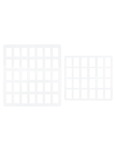 Plantillas de Dibujo Acrílico BENECREAT 2 Pcs Rectangulares 13x12cm y 16x17cm