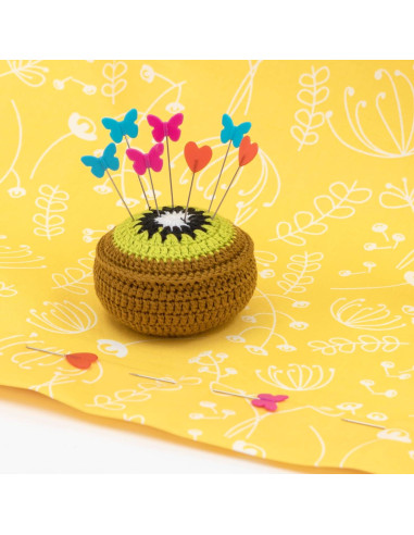 Almohadilla de Agujas Prym Love Kiwi Verde 22g Multifuncional