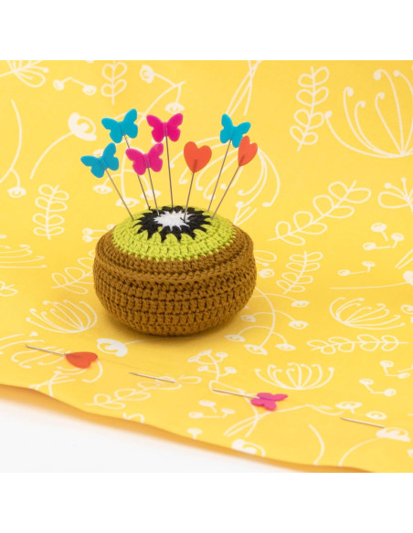 Almohadilla de Agujas Prym Love Kiwi Verde 22g Multifuncional