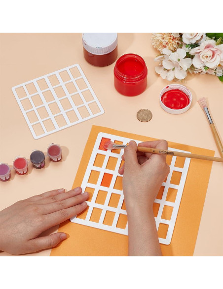 Plantillas de Dibujo Acrílico BENECREAT 2 Pcs Rectangulares 13x12cm y 16x17cm Plantillas de Dibujo Acrílico BENECREAT 2 Pcs Rectangulares 13x12cm y 16x17cm