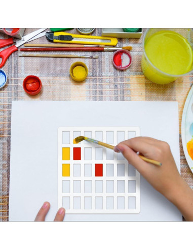 Plantillas de Dibujo Acrílico BENECREAT 2 Pcs Rectangulares 13x12cm y 16x17cm