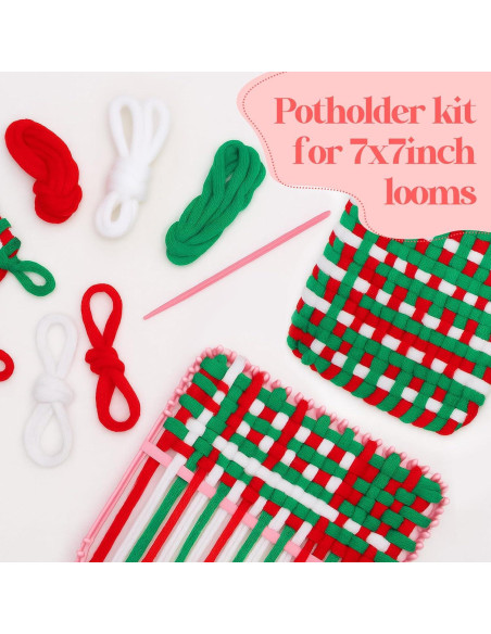 Lazos de Telar Wesnoy 900 Pcs 3 Colores 7 Pulgadas