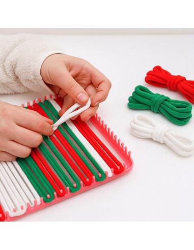 Lazos de Telar Wesnoy 900 Pcs 3 Colores 7 Pulgadas