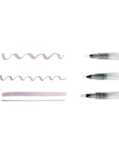 Plumas Acuarelables Zebra Pen Set de 3 con Puntas Flexibles 2