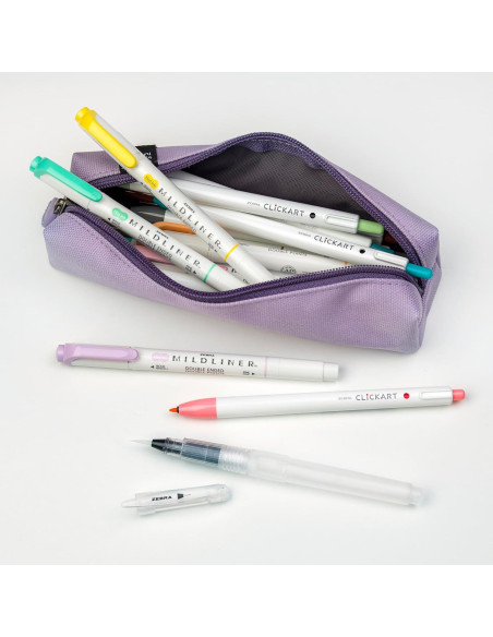 Plumas Acuarelables Zebra Pen Set de 3 con Puntas Flexibles