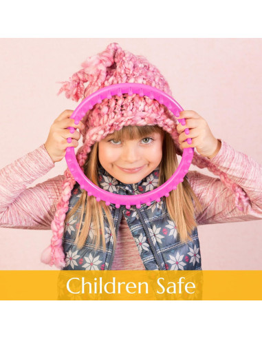 LOVEINUSA Kit de Telar de Tejer 12PCS - Redondo y Pompón