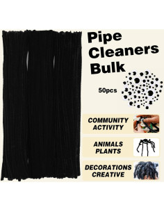 Kit de Manualidades URSDIART 350pcs Limpiadores Tubos 30cm 2