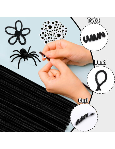 Kit de Manualidades URSDIART 350pcs Limpiadores Tubos 30cm