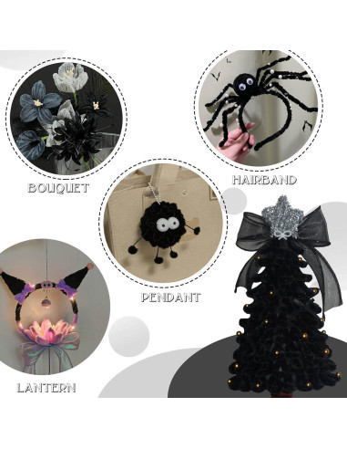 Kit de Manualidades URSDIART 350pcs Limpiadores Tubos 30cm