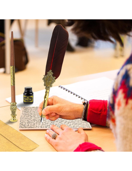 Kit de Caligrafía Trustela con Sello de Cera y Plumas