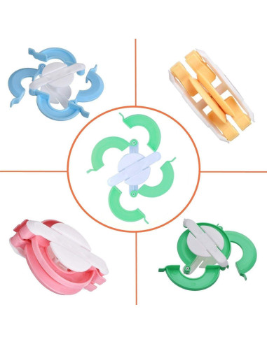 Kit de Telar de Tejer RRigo 8 Piezas con Hacedores de Pom Pom