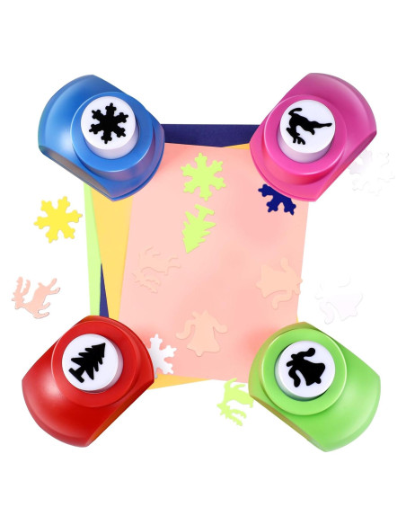 Juego de 4 Perforadoras Navideñas Watersay - Formas Diversas