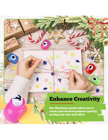 Juego de 4 Perforadoras Navideñas Watersay - Formas Diversas