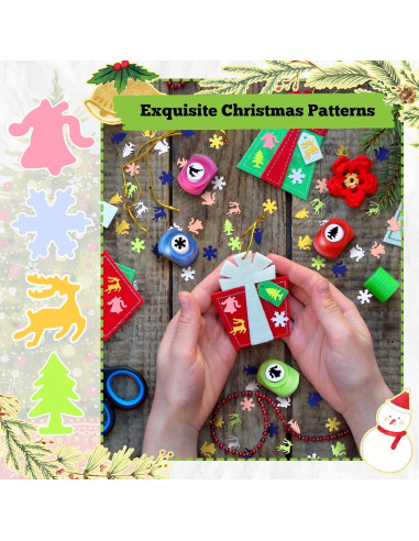 Juego de 4 Perforadoras Navideñas Watersay - Formas Diversas