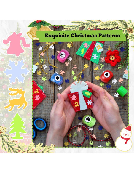 Juego de 4 Perforadoras Navideñas Watersay - Formas Diversas