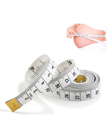 Regla de Sastre Doble Escala DPWOUM 2.54x0.1 cm Cinta Métrica Regla de Sastre Doble Escala DPWOUM 2.54x0.1 cm Cinta Métrica