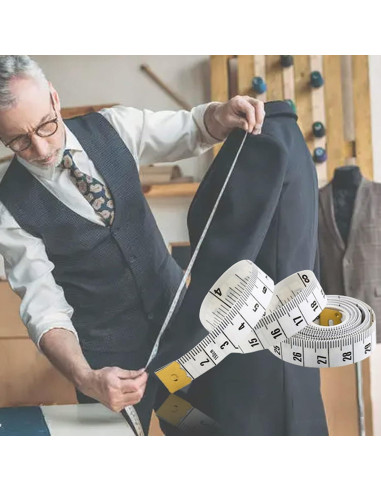 Regla de Sastre Doble Escala DPWOUM 2.54x0.1 cm Cinta Métrica