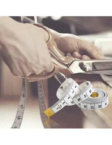 Regla de Sastre Doble Escala DPWOUM 2.54x0.1 cm Cinta Métrica