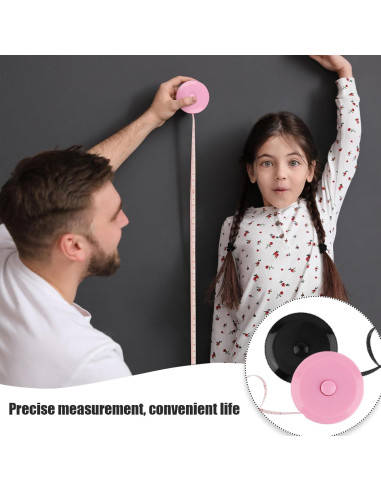 Set de 4 Cintas Métricas Retráctiles GDMINLO 152.4 cm Doble Cara