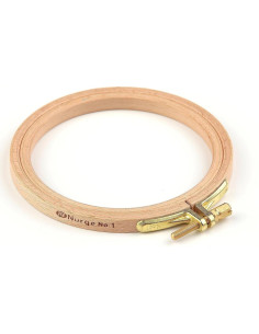 Aro de Bordado Redondo Nurge 3 Pcs 10cm Madera Premium 2