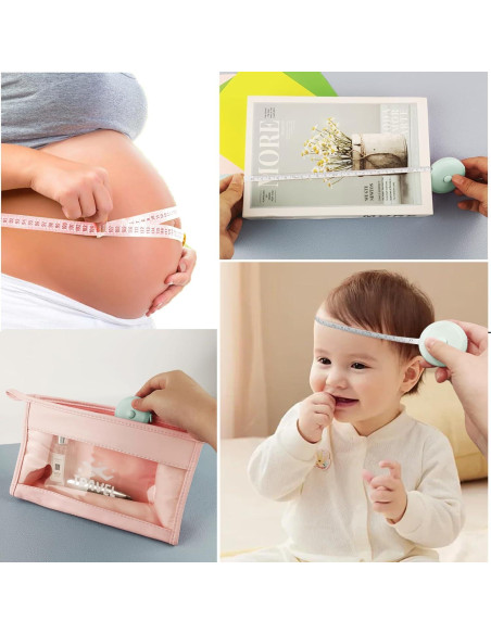 GDMINLO Cinta Métrica Retráctil 3 Pack 1.5m Costura Cuerpo