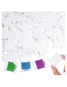 200 Bobinas de Hilo de Bordado Okxiri - Organizador Plástico