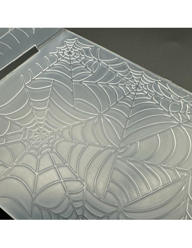 Plantilla de Embosado 3D Telaraña A6 Plástico para Scrapbooking
