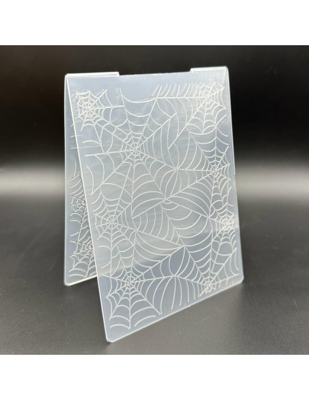 Plantilla de Embosado 3D Telaraña A6 Plástico para Scrapbooking